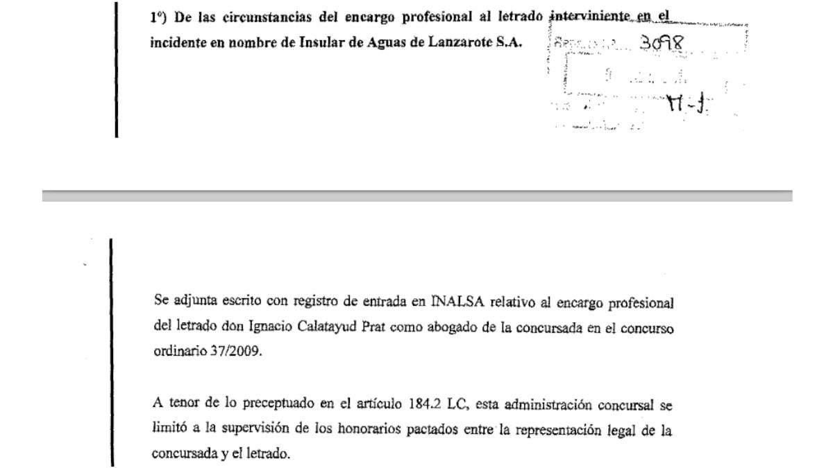 Informe de los administradores concursales